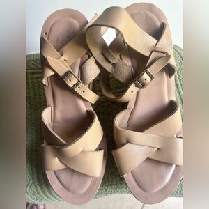 Kork Ease Handmade Leather Platform Sandals